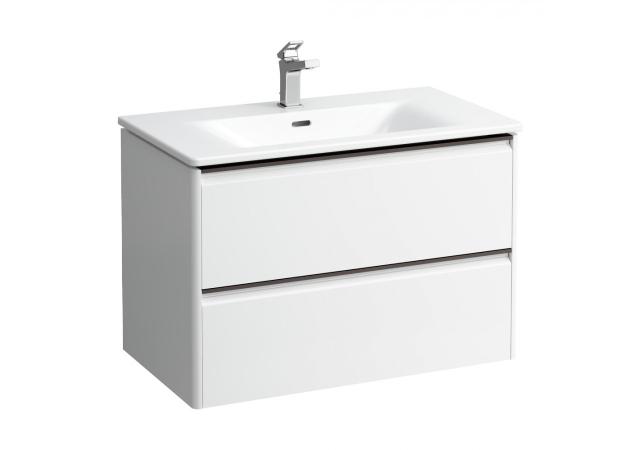 Pack lavabo avec meuble 2 tiroirs Palace Blanc mat 800 x 450 x 545 mm - H8617052601041 - Laufen