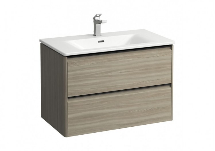 Pack lavabo avec meuble 2 tiroirs Palace Orme clair 800 x 450 x 545 mm - H8617052621041 - Laufen