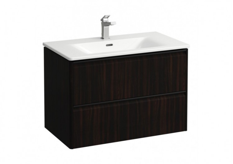 Pack lavabo avec meuble 2 tiroirs Palace Orme foncé 800 x 450 x 545 mm - H8617052631041 - Laufen