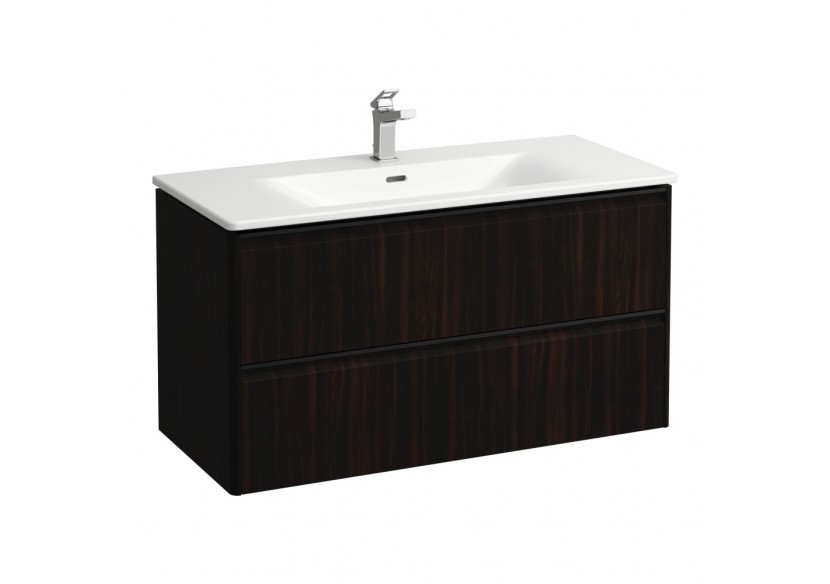 Pack lavabo avec meuble 2 tiroirs Palace Orme foncé 985 x 450 x 530 mm - H8617072631041 - Laufen