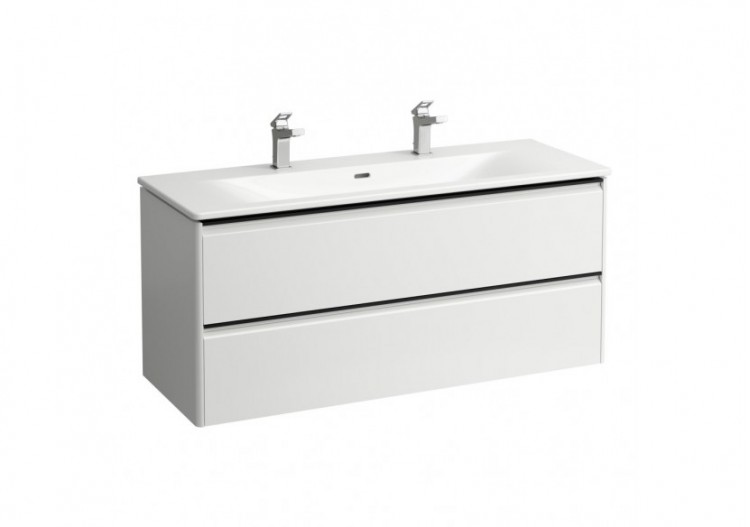 Pack lavabo avec meuble 2 tiroirs Palace Blanc mat 1200 x 450 x 545 mm - H8617092601071 - Laufen