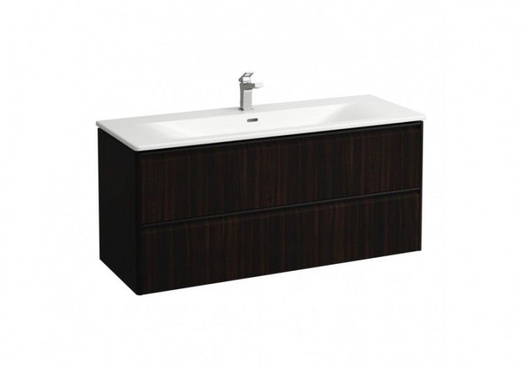 Pack lavabo avec meuble 2 tiroirs Palace Orme foncé 1200 x 450 x 545 mm - H8617092631041 - Laufen