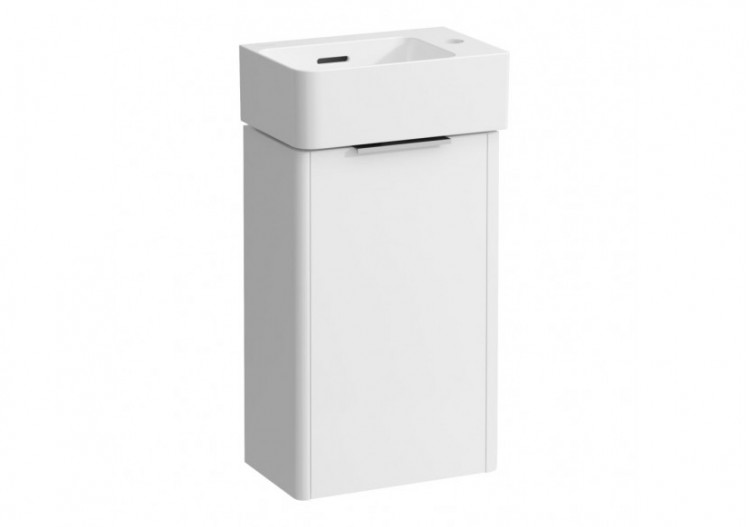 Pack lavabo avec meuble 'Base' 1 porte Val Blanc mat 340 x 220 x 630 mm - H8622802601061 - Laufen
