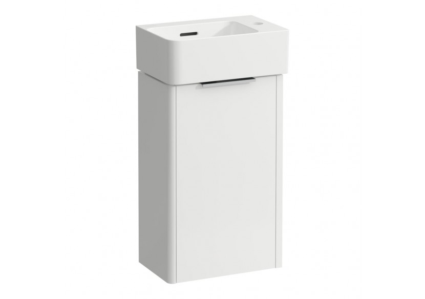 Pack lavabo avec meuble 'Base' 1 porte Val Blanc brillant 340 x 220 x 630 mm - H8622802611061 - Laufen