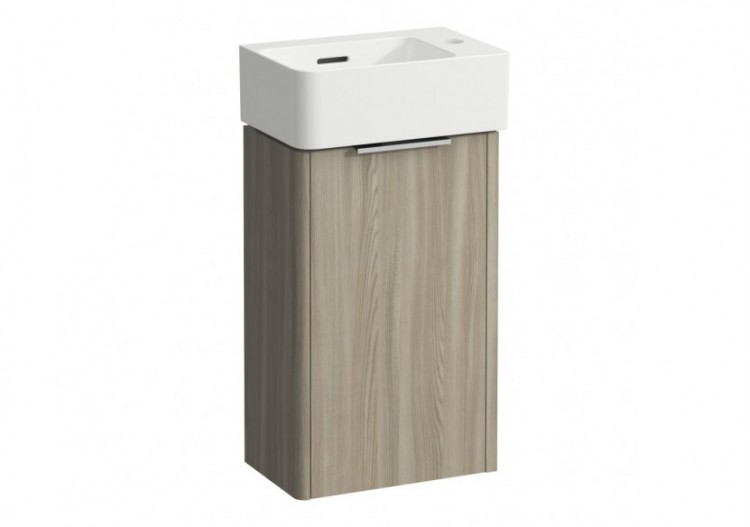 Pack lavabo avec meuble 'Base' 1 porte Val Orme clair 340 x 220 x 630 mm - H8622802621061 - Laufen