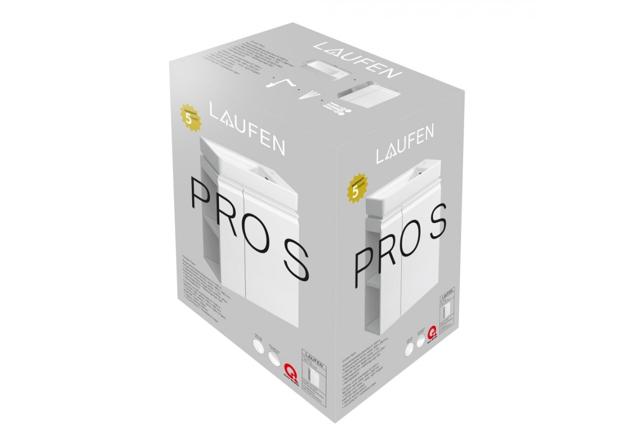 Pack lave-mains Laufen pro s Blanc 480 x 280 x 690 mm - H8629644631041 - Laufen