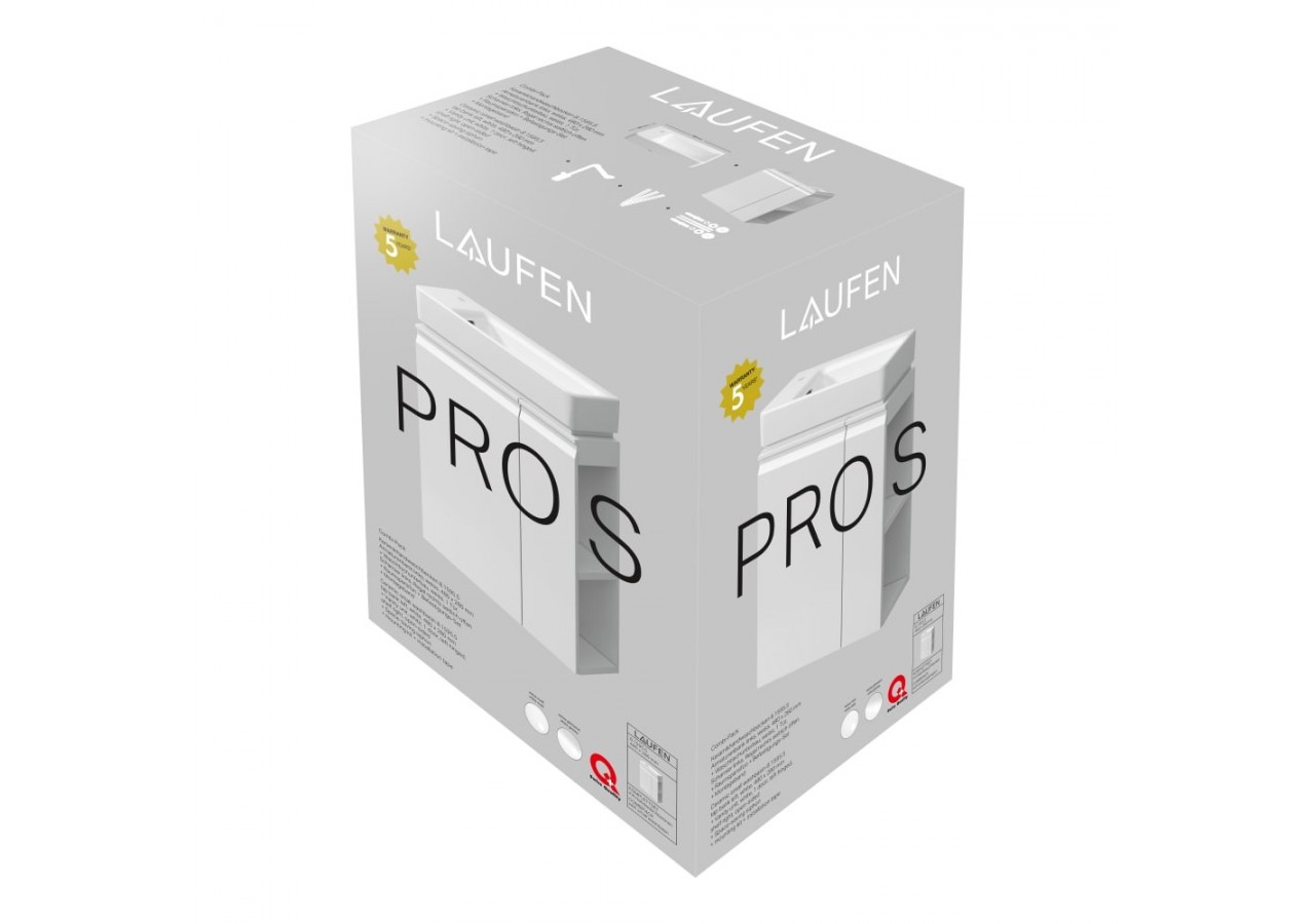 Pack lave-mains Laufen pro s Blanc 480 x 280 x 690 mm - H8629654631041 - Laufen