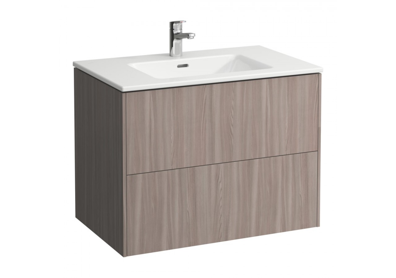 Pack lavabo et meuble sous-lavabo 'Base' avec 2 tiroirs Laufen pro s Orme clair 800 x 500 x 610 mm - H8649612621041 - Laufen
