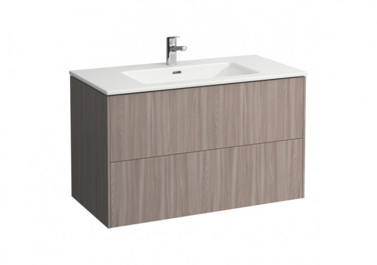 Pack lavabo et meuble sous-lavabo 'Base' avec 2 tiroirs Laufen pro s Orme clair 1000 x 500 x 610 mm - H8649622621041 - Laufen