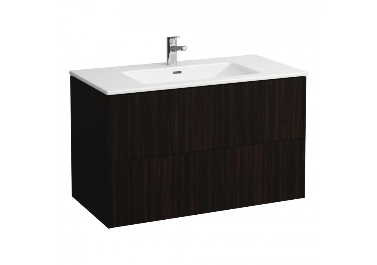 Pack lavabo et meuble sous-lavabo 'Base' avec 2 tiroirs Laufen pro s Orme foncé 1000 x 500 x 610 mm - H8649622631041 - Laufen