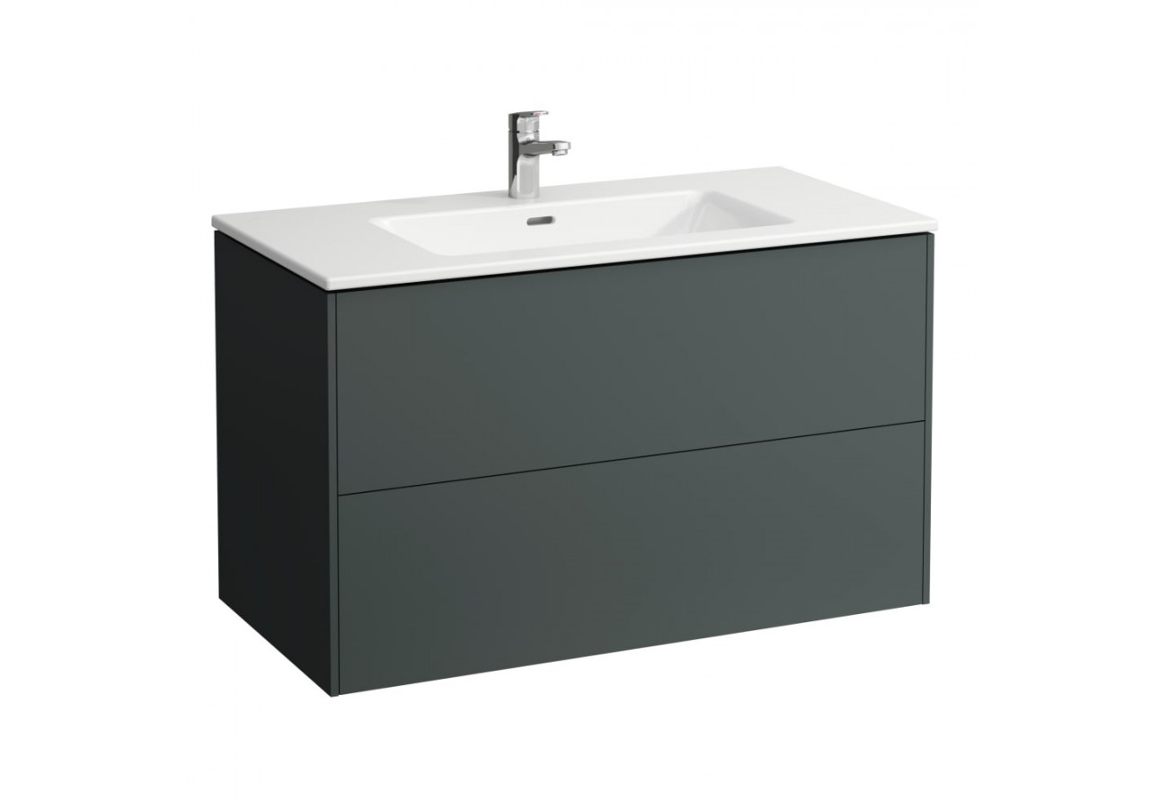 Pack lavabo et meuble sous-lavabo 'Base' Laufen pro s Gris signalisation 1000 x 500 x 610 mm - H8649622661041 - Laufen
