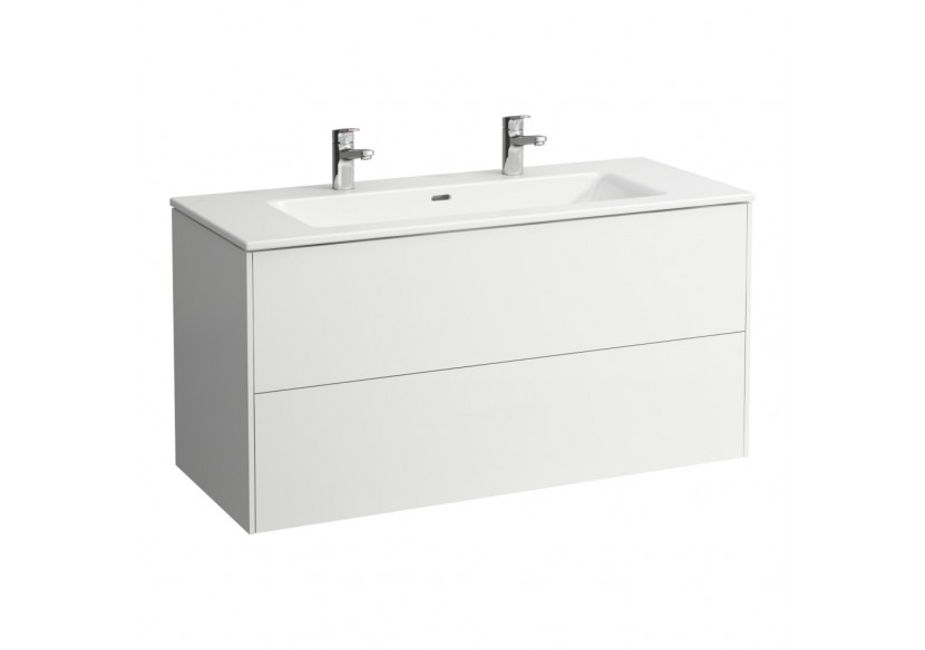 Pack lavabo et meuble sous-lavabo 'Base' avec 2 tiroirs Laufen pro s Orme foncé 1200 x 500 x 610 mm - H8649632631071 - Laufen