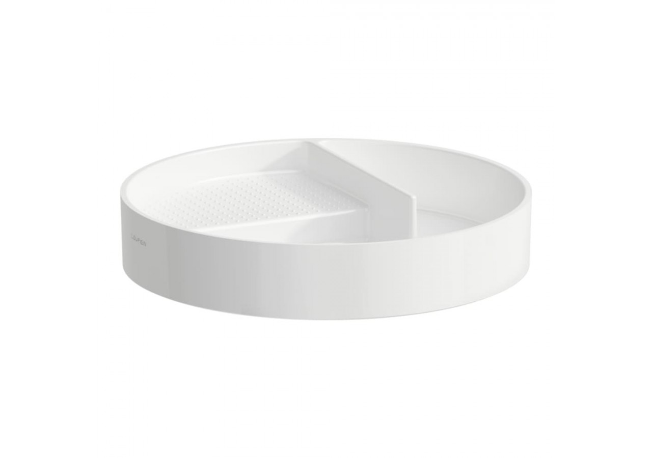 Plateau organisateur rond en céramique Val Blanc - H8702810000001 - Laufen