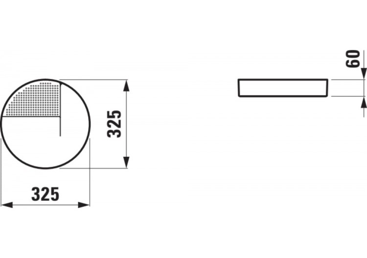 Plateau organisateur rond en céramique Val Blanc - H8702810000001 - Laufen 2