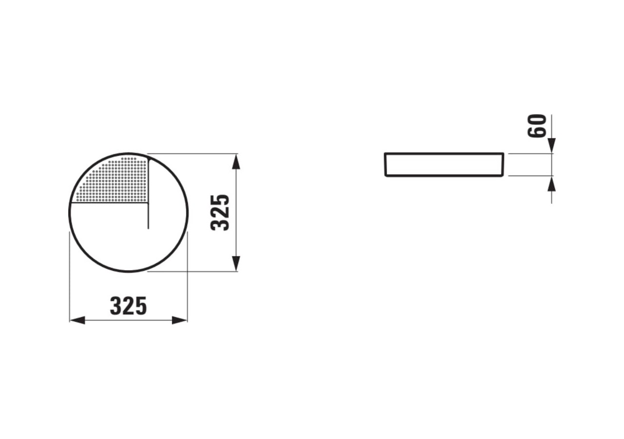 Plateau organisateur rond en céramique Val Blanc mat - H8702817570001 - Laufen