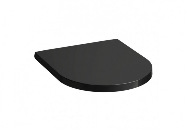 Abattant WC Kartell Noir brillant 445 x 375 x 35 mm - H8913320200001 - Laufen