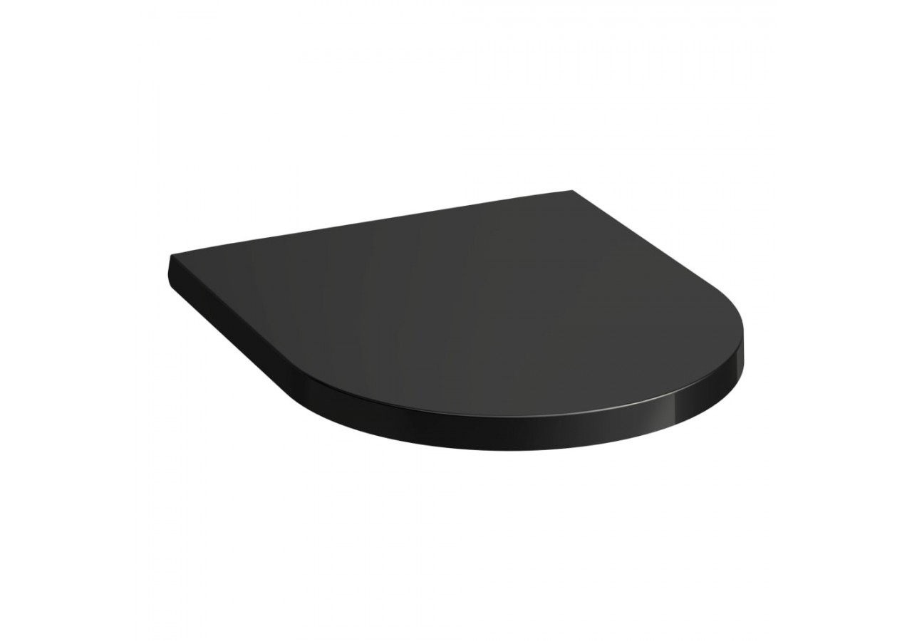 Abattant WC Kartell Noir brillant 445 x 375 x 35 mm - H8913320200001 - Laufen