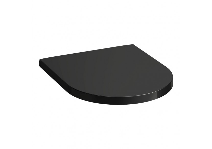 Abattant WC Kartell Noir brillant 445 x 375 x 35 mm - H8913330200001 - Laufen