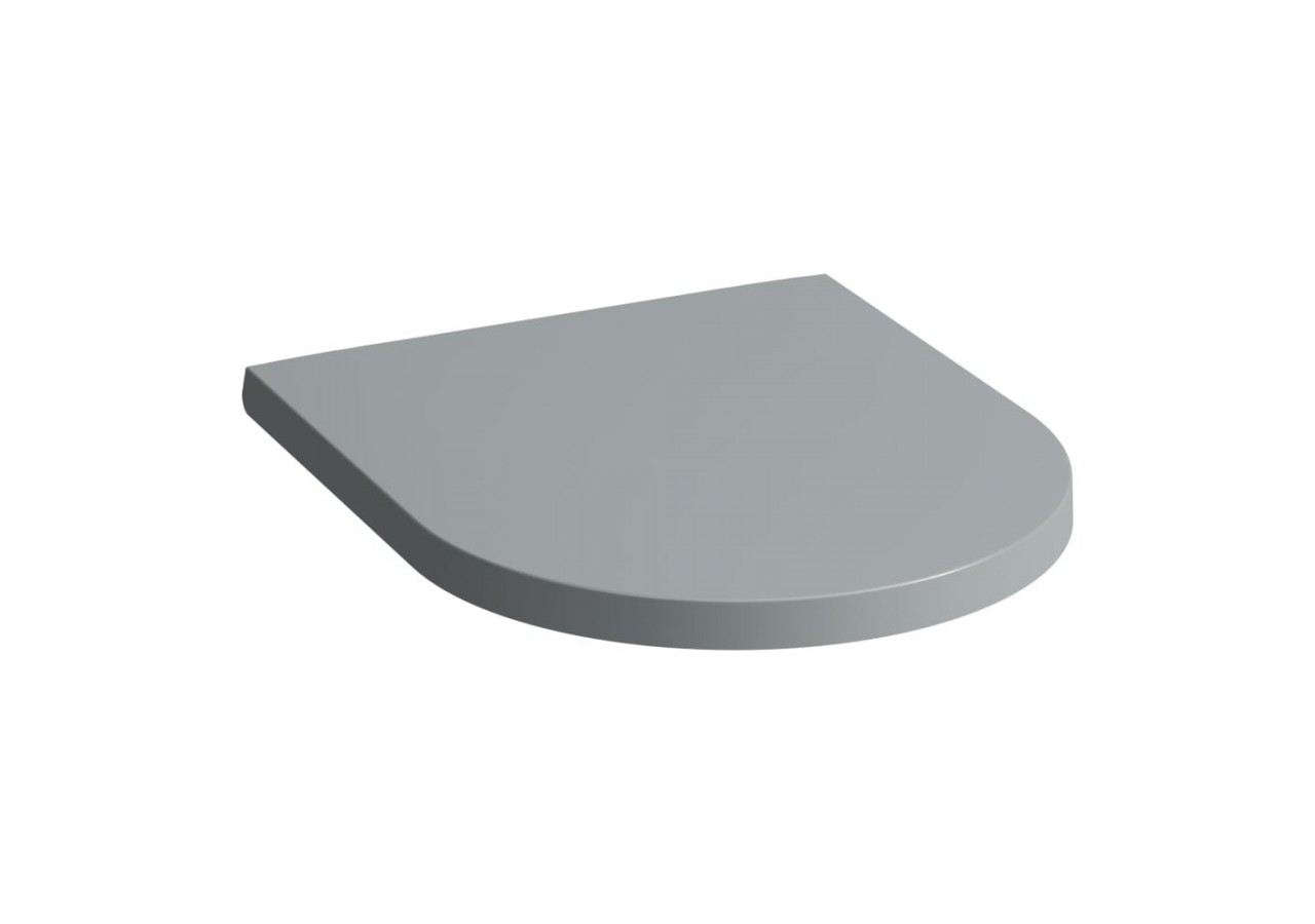 Abattant WC Kartell Graphite mat 445 x 375 x 35 mm - H8913337580001 - Laufen