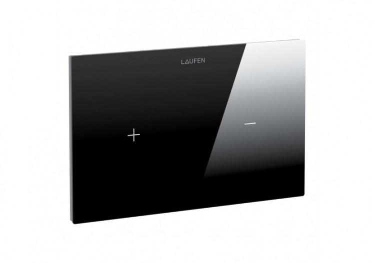 Plaques de commande Lis Noir brillant 252 x 15 x 162 mm - H8956640200001 - Laufen