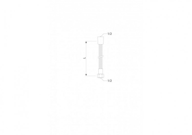 Flexible chromé 2000 mm Divers 2000 mm - HF105656100000 - Laufen 2
