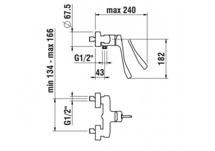 Mitigeurs de douche City - HF500952100694 - Laufen 2