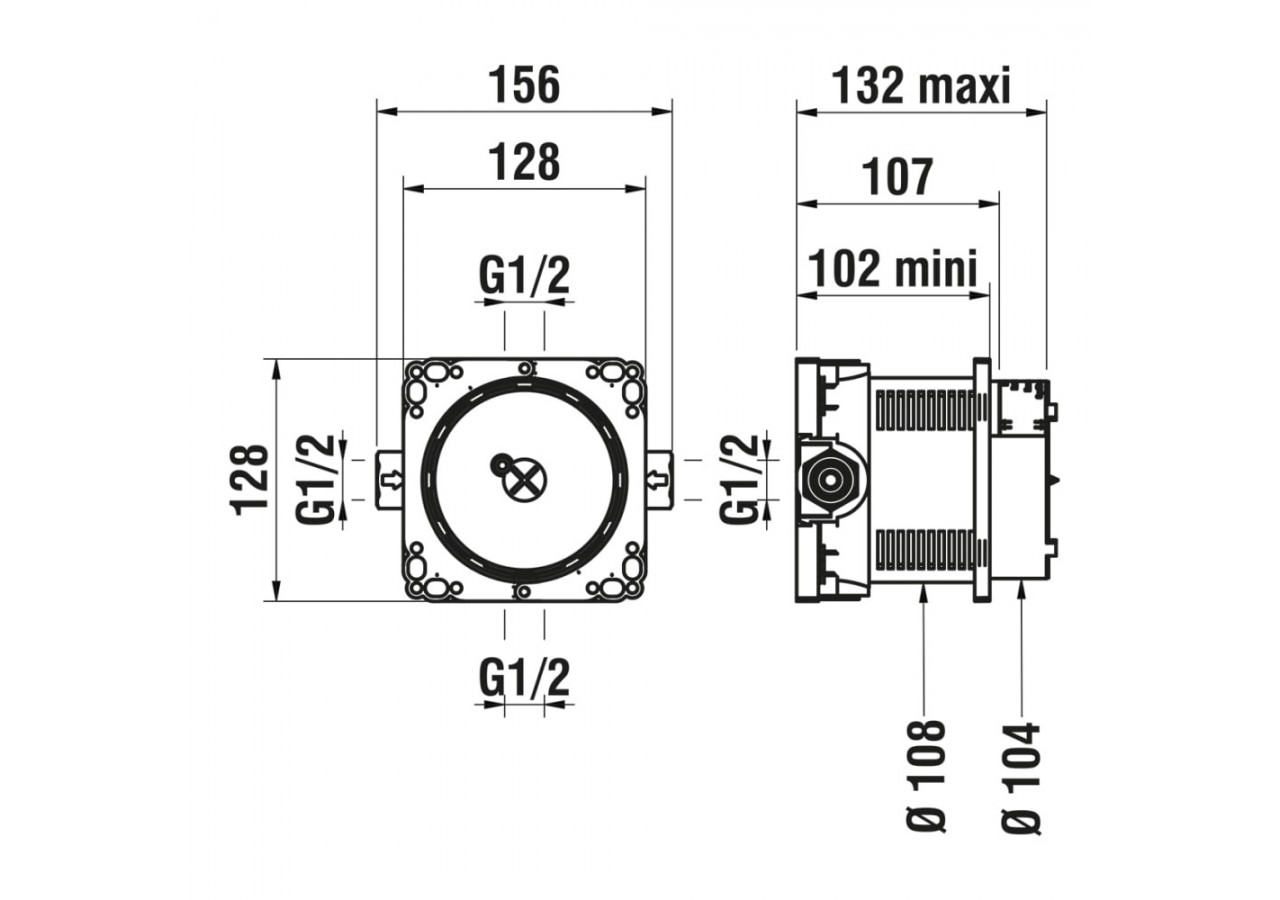 Corps encastrés Divers - HF574007000000 - Laufen