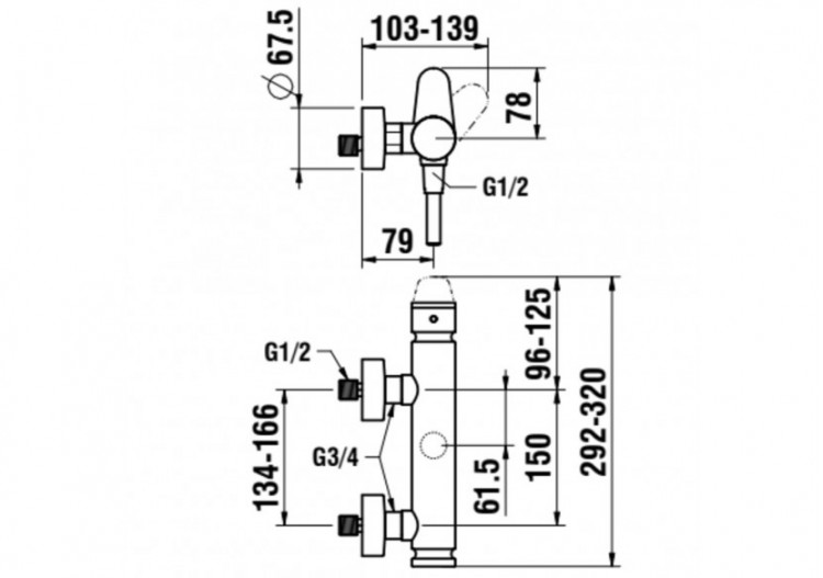 Mitigeurs de douche New Classic - HF900550100600 - Laufen 2