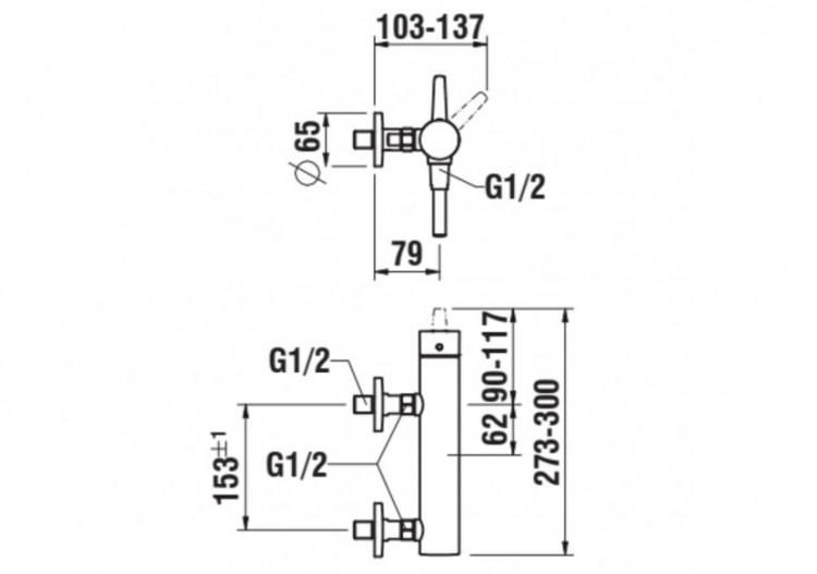 Mitigeurs de douche Pure - HF901750100600 - Laufen 2