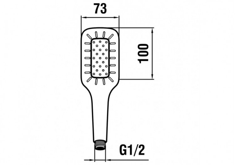 Douchette 'MyCity100' 1 jet en pluie Twin - HF939030100000 - Laufen 2