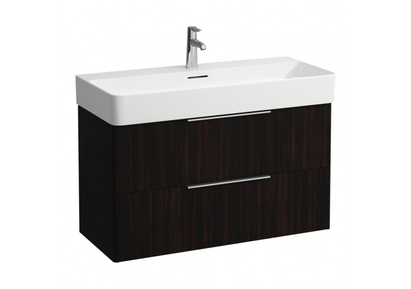 Meuble sous lavabo 2 tiroirs Val Orme foncé 930 x 390 x 530 mm - H4024121102631 - Laufen