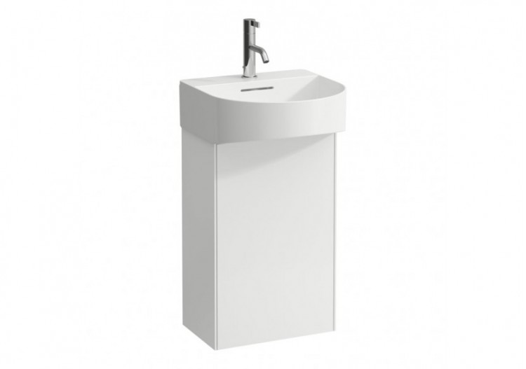 Meuble sous lavabo 1 porte Sonar Blanc mat 385 x 240 x 600 mm - H4054820341701 - Laufen