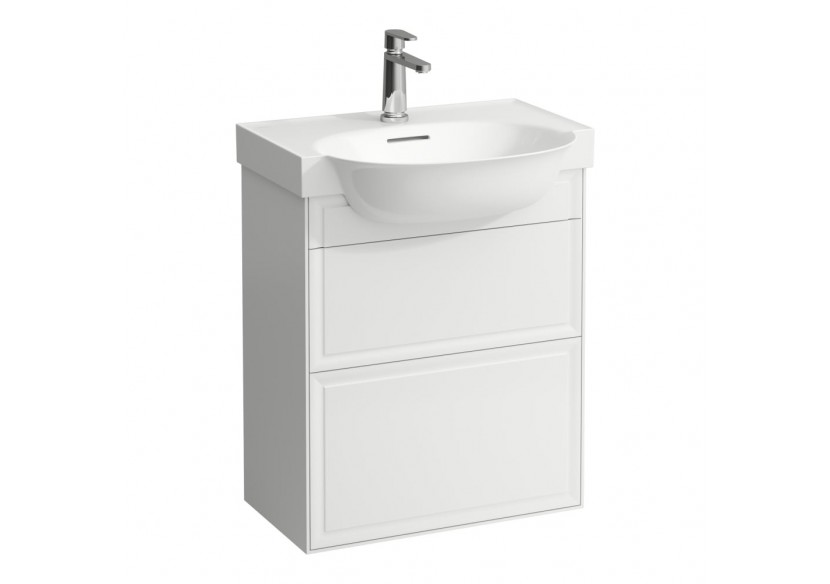 Meuble 2 tiroirs New Classic Blanc mat 575 x 315 x 675 mm - H4060320851701 - Laufen