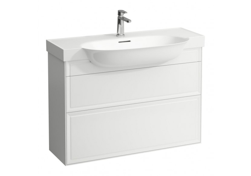 Meuble 2 tiroirs New Classic Blanc mat 975 x 315 x 665 mm - H4060920851701 - Laufen