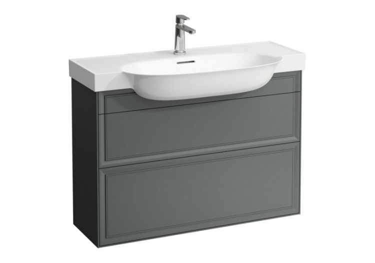 Meuble 2 tiroirs New Classic Gris signalisation 975 x 315 x 665 mm - H4060920856271 - Laufen