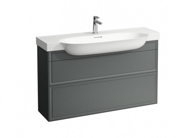 Meuble 2 tiroirs New Classic Blanc mat 1175 x 315 x 675 mm - H4060520851701 - Laufen