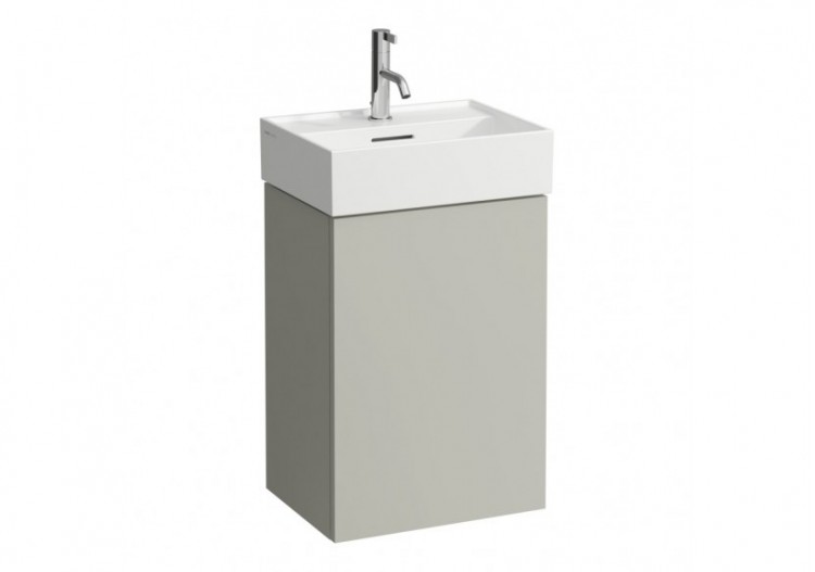 Meuble sous lavabo 1 porte Kartell Gris silex 435 x 330 x 600 mm - H4075030336411 - Laufen