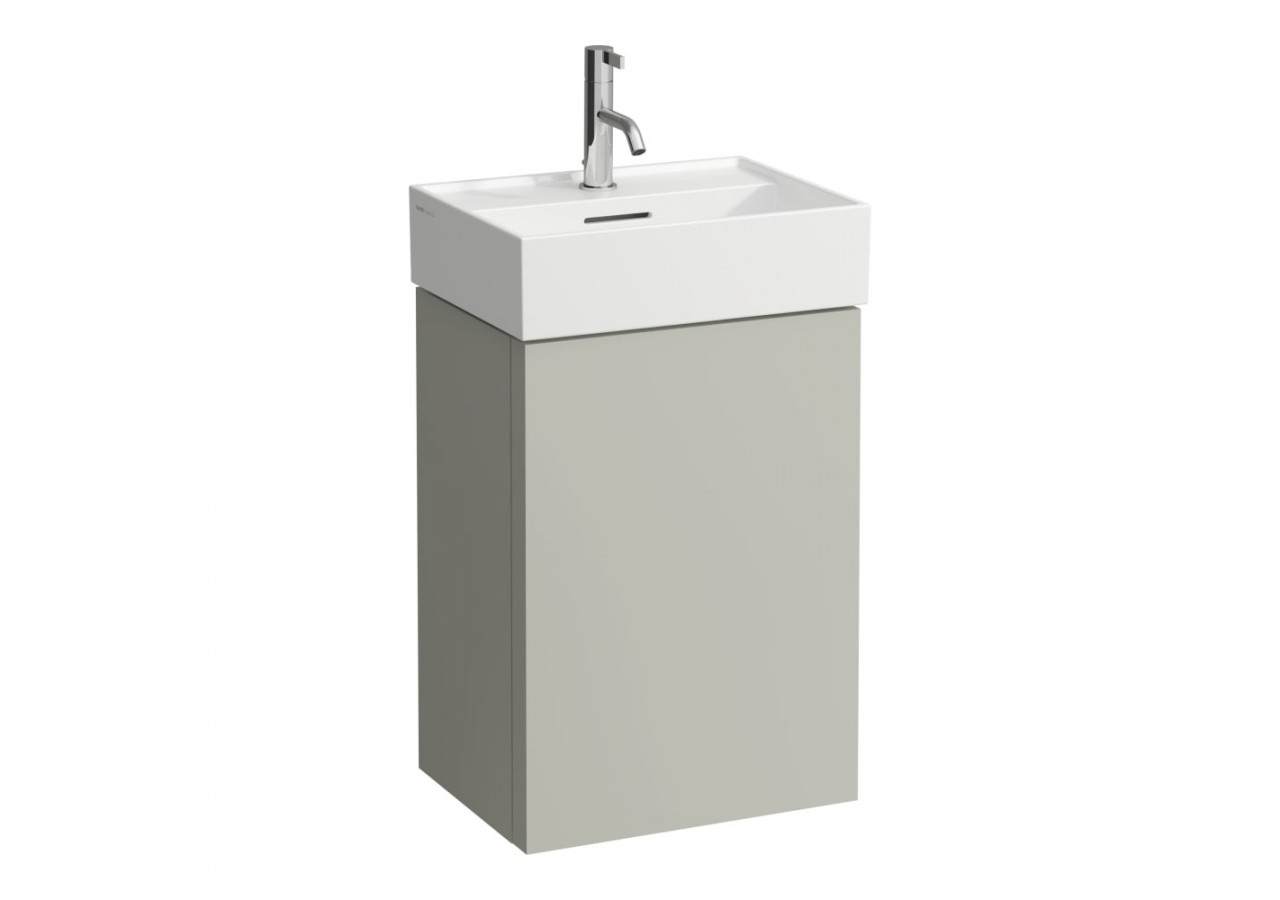 Meuble sous lavabo 1 porte Kartell Gris silex 435 x 330 x 600 mm - H4075040336411 - Laufen