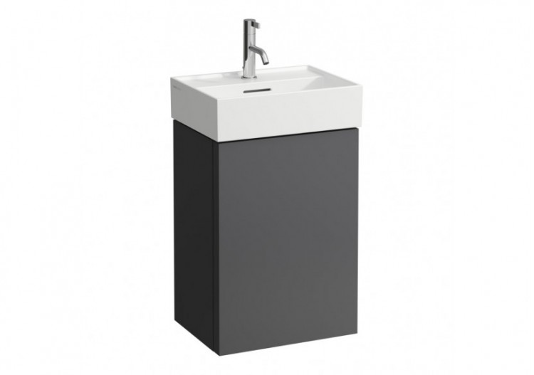 Meuble sous lavabo 1 porte Kartell Gris ardoise 435 x 330 x 600 mm - H4075040336421 - Laufen