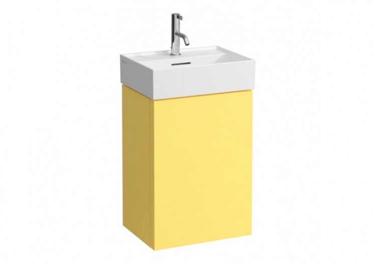 Meuble sous lavabo 1 porte Kartell Jaune moutarde 435 x 330 x 600 mm - H4075040336441 - Laufen