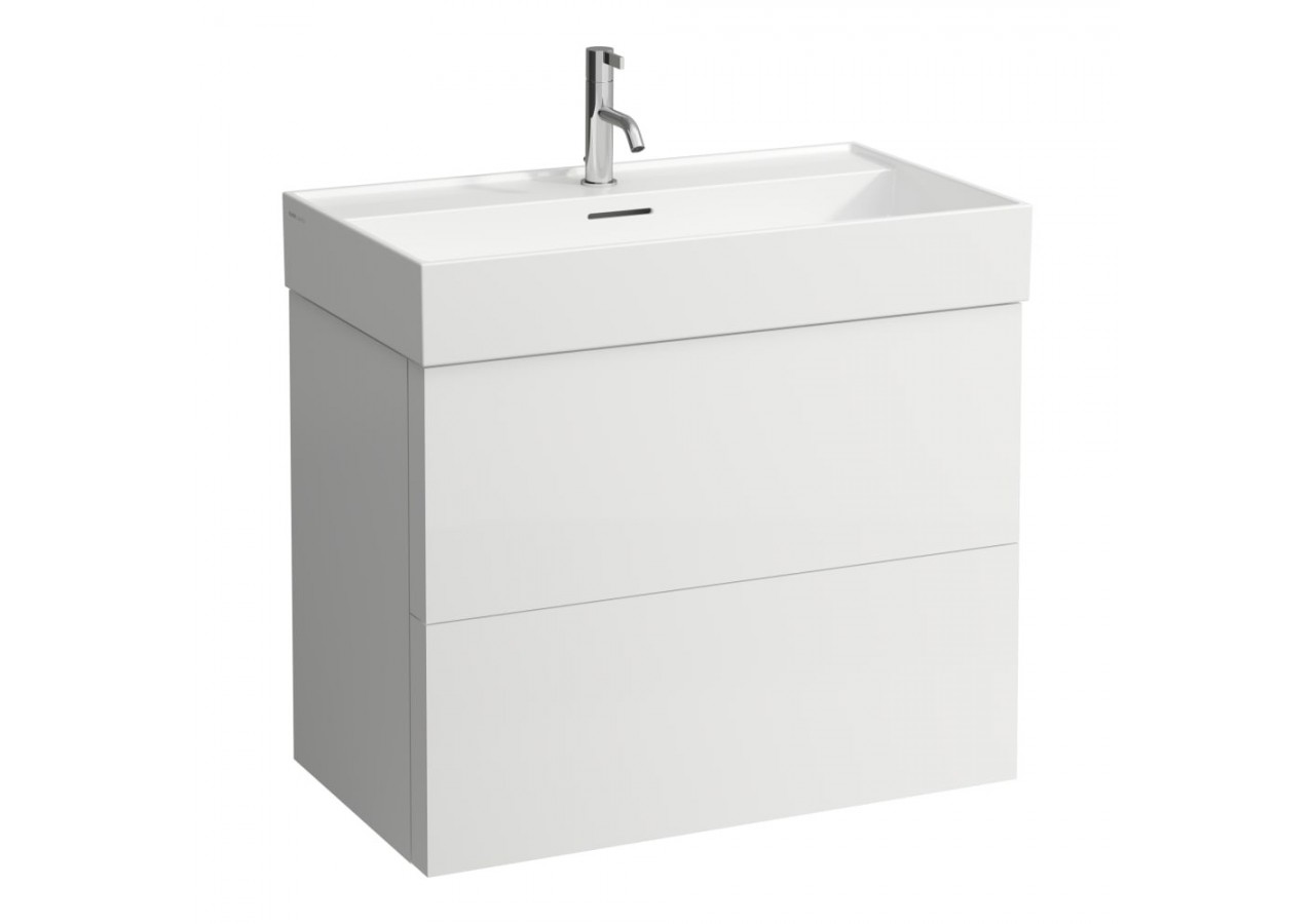 Meuble sous lavabo 2 tiroirs Kartell Gris silex 785 x 450 x 600 mm - H4075920336411 - Laufen
