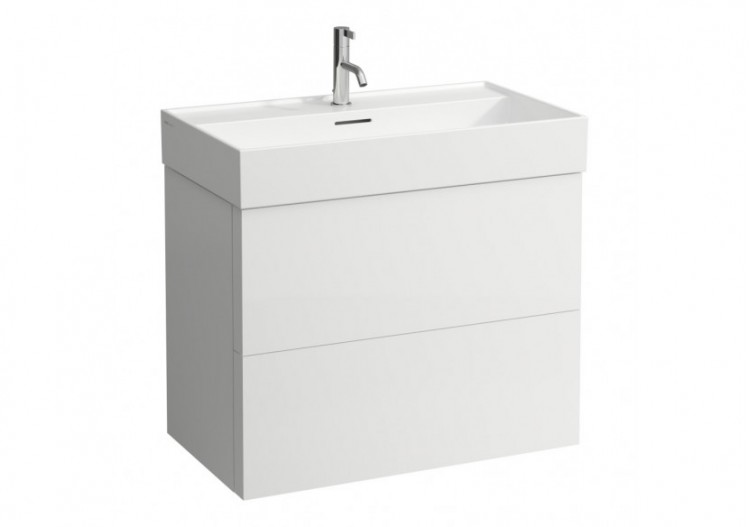 Meuble sous lavabo 2 tiroirs Kartell Gris ardoise 785 x 450 x 600 mm - H4075920336421 - Laufen