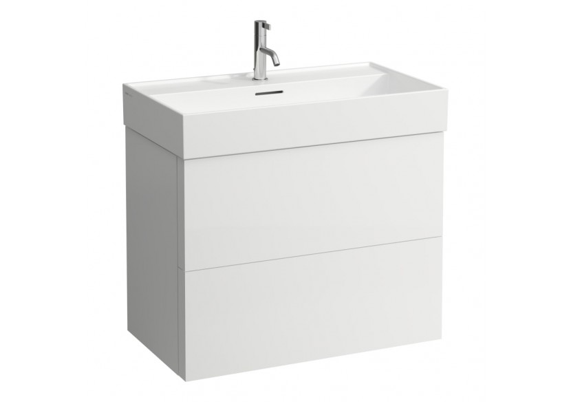 Meuble sous lavabo 2 tiroirs Kartell Gris-bleu 785 x 450 x 600 mm - H4075920336451 - Laufen
