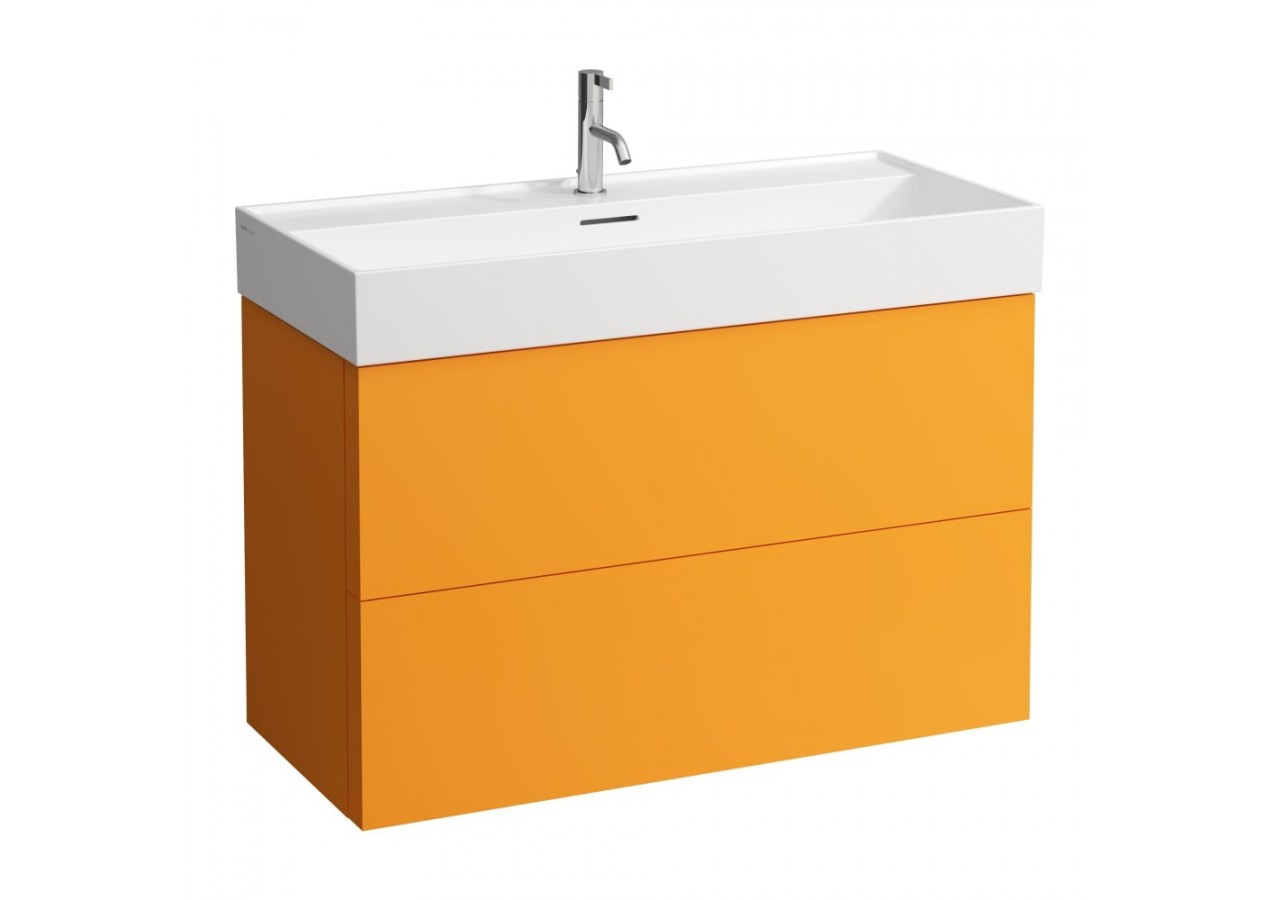 Meuble sous lavabo 2 tiroirs Kartell Ocre 985 x 450 x 600 mm - H4076320336431 - Laufen
