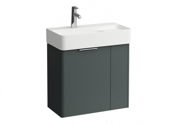 Meuble sous lavabo 2 portes Base Gris signalisation 585 x 290 x 525 mm - H4025521102661 - Laufen