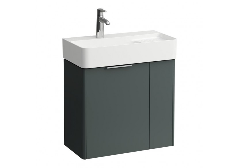 Meuble sous lavabo 2 portes Base Gris signalisation 585 x 290 x 525 mm - H4025521102661 - Laufen