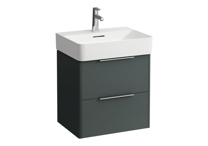 Meuble sous lavabo 2 tiroirs Base Gris signalisation 530 x 390 x 530 mm - H4021921102661 - Laufen