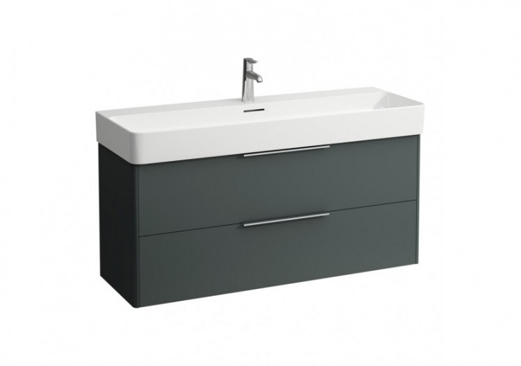 Meuble sous lavabo 2 tiroirs Base Gris signalisation 1180 x 390 x 530 mm - H4024721102661 - Laufen