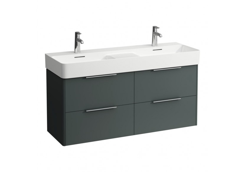 Meuble sous lavabo 4 tiroirs Base Gris signalisation 1180 x 390 x 530 mm - H4025341102661 - Laufen