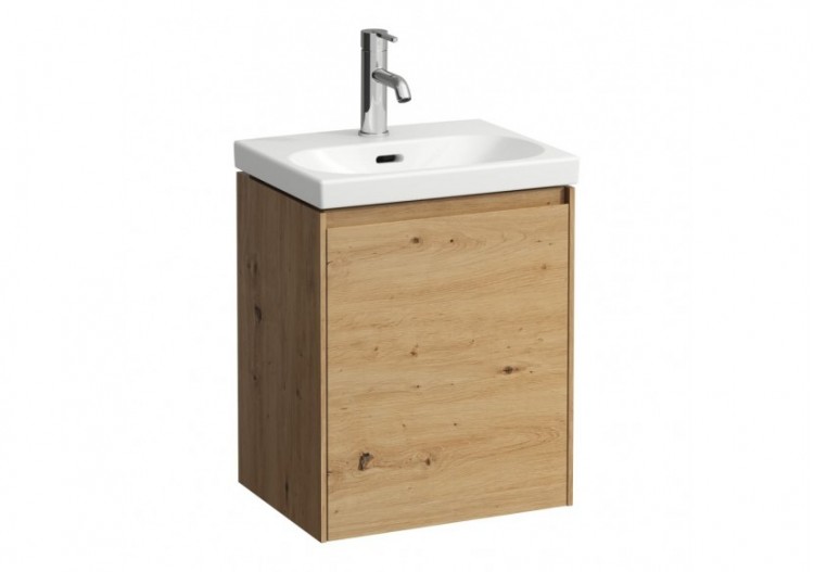 Meuble sous lavabo 1 porte Lani Chêne sauvage 435 x 340 x 515 mm - H4035021122671 - Laufen